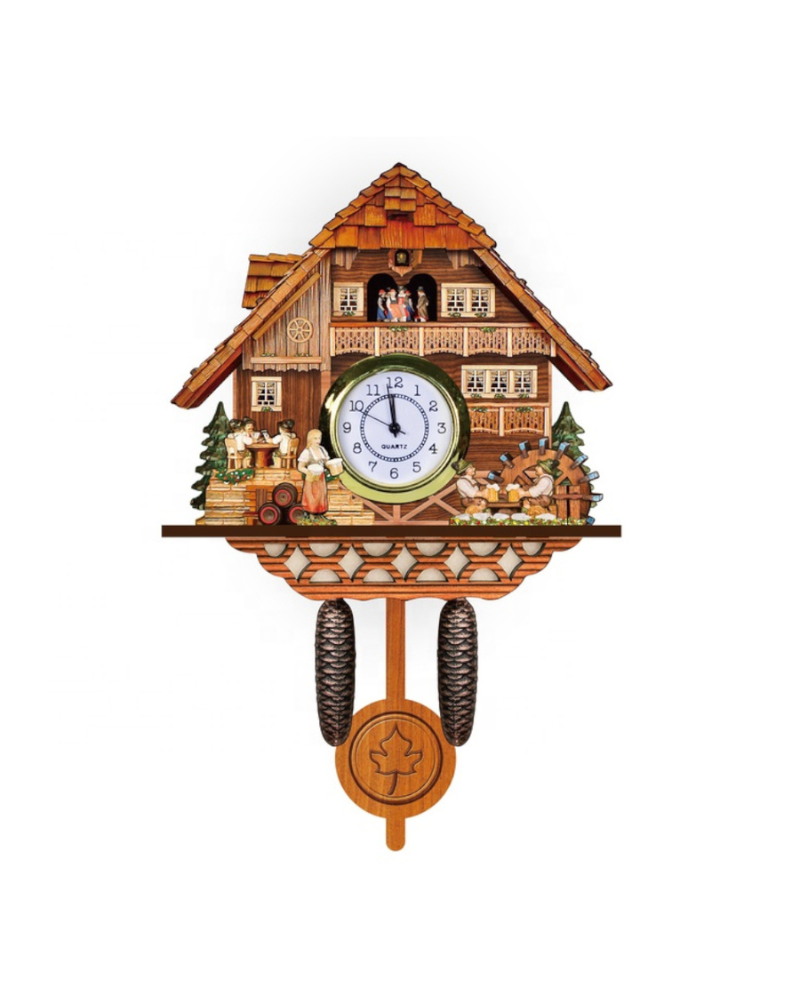 Merlin Swiss Chalet Battery Operated Cuckoo Clock