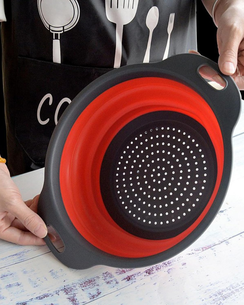 Reinhaus Red Retractable Big strainer 29.5*23.5*9.5cm