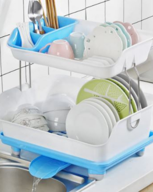 2-Tier Dish Drainer Rack