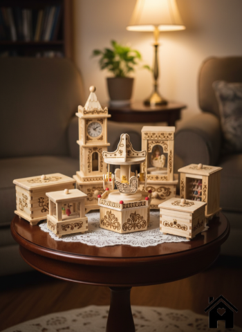 Enchanting Handcrafted Wooden Music Boxes