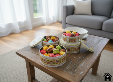 Charming Macaron Tin Boxes: A Sweet Delight