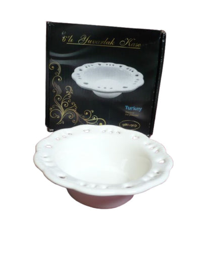6pcs Round Bowls Embossed 14cm