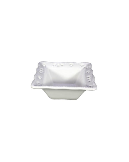 6pc Square Bowls Embossed 13cm