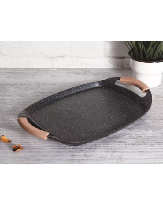 Grill plate, 36 cm, Rose Gold, Metallic Line