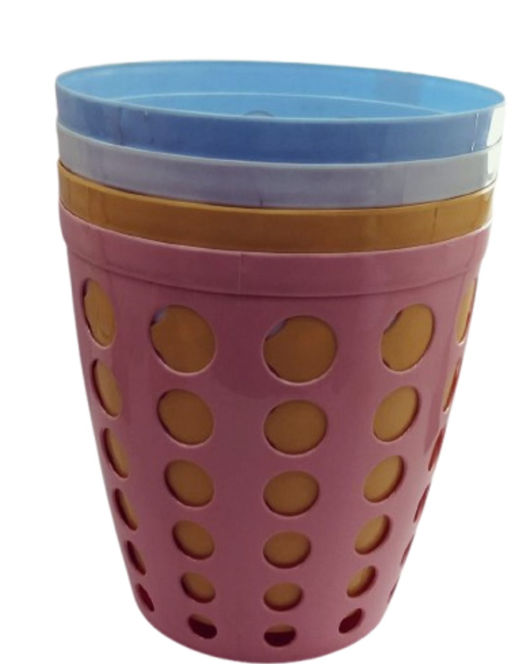 4 Ventilated Plastic Basket for laundry, toys, or general household storage.