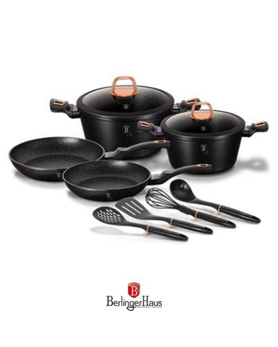 Berlinger Black Rose Collection 10-Piece Cookware Set