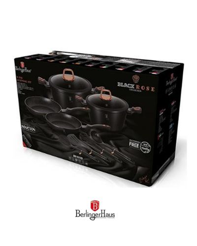 Berlinger Black Rose Collection 10-Piece Cookware Set
