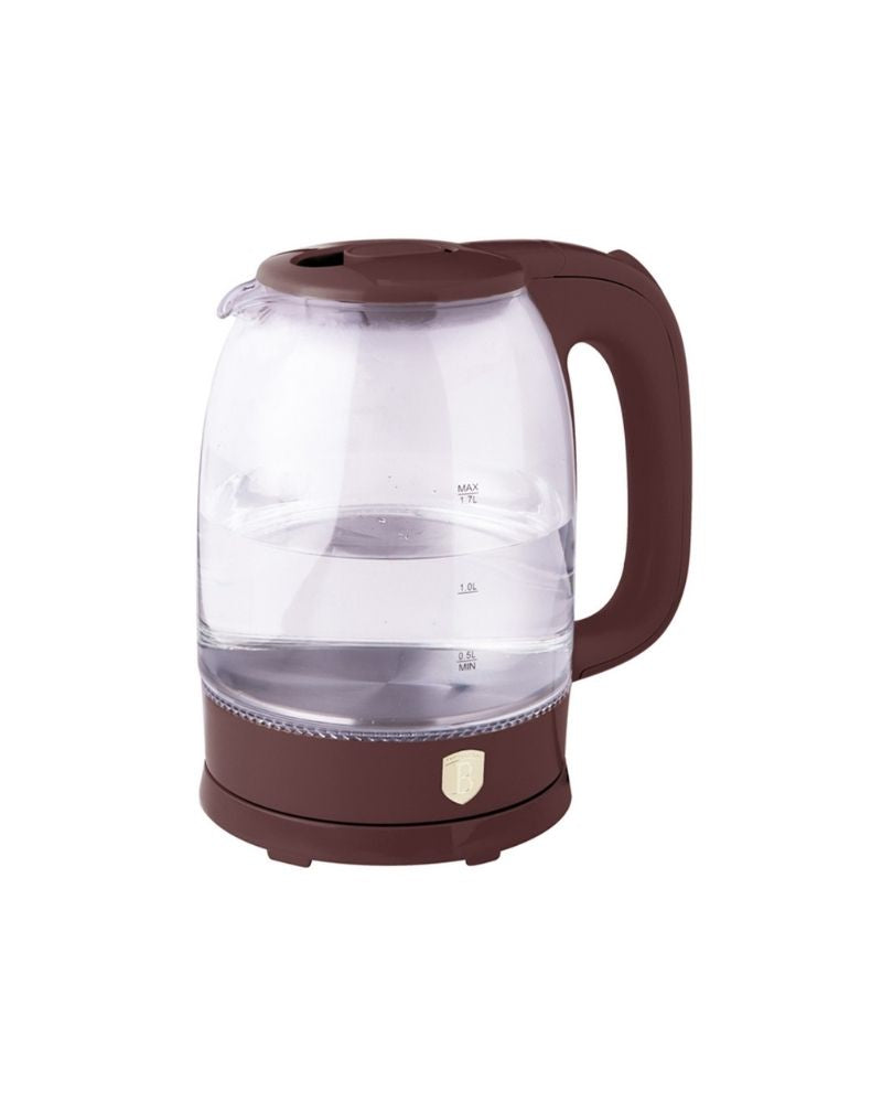 Stylish Electric Kettle with Blue Lighting Illumination