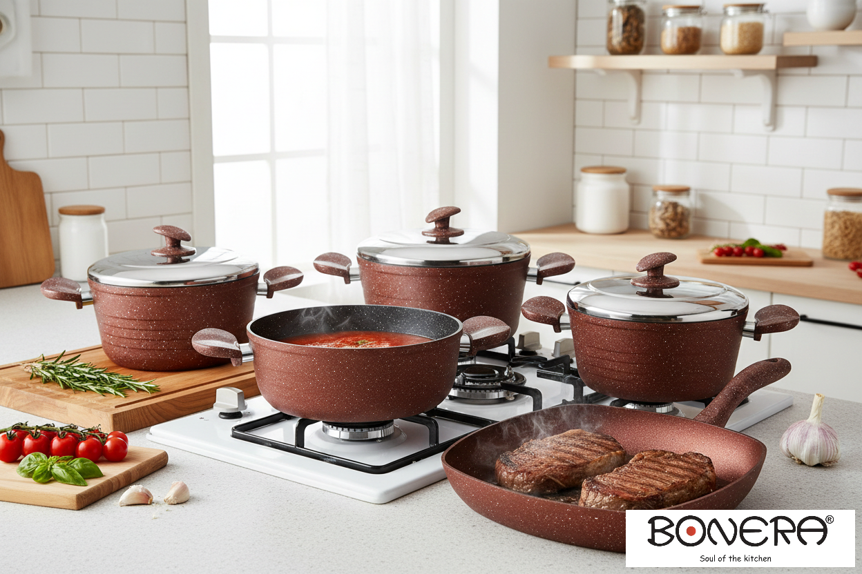 Bonera Supernova 9 Pcs Set Red