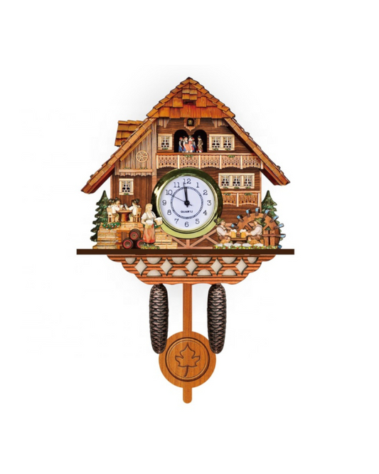 Merlin Swiss Chalet  Battery Operated Cuckoo Clock