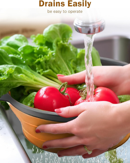 Reinhaus Orange Retractable Big  strainer 29.5*23.5*9.5cm