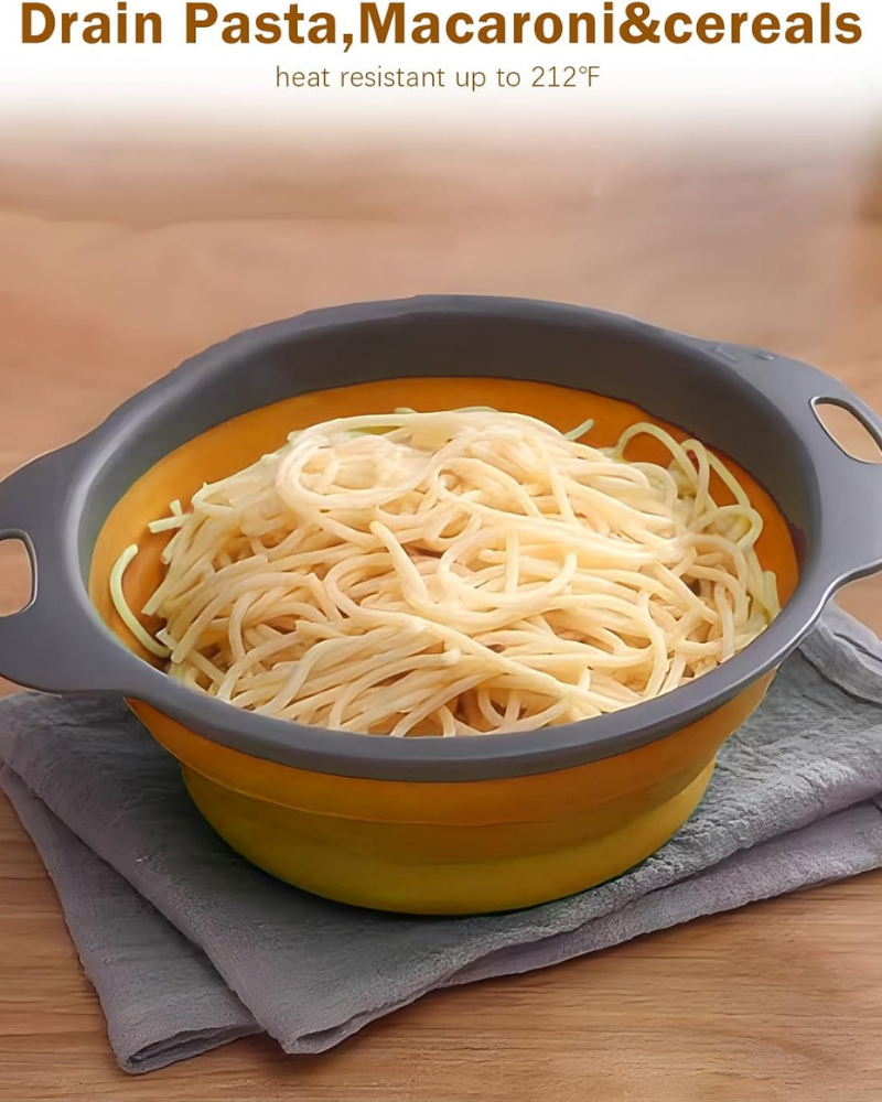 Reinhaus Orange Retractable Big  strainer 29.5*23.5*9.5cm