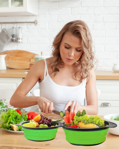 Reinhaus Green Retractable Big  strainer 29.5*23.5*9.5cm