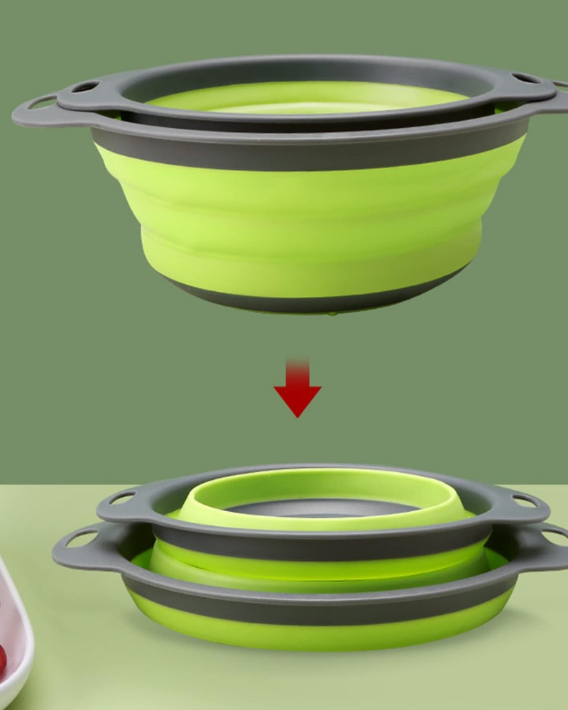 Reinhaus Green Retractable Big  strainer 29.5*23.5*9.5cm