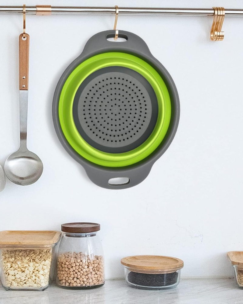 Reinhaus Green Retractable Big  strainer 29.5*23.5*9.5cm