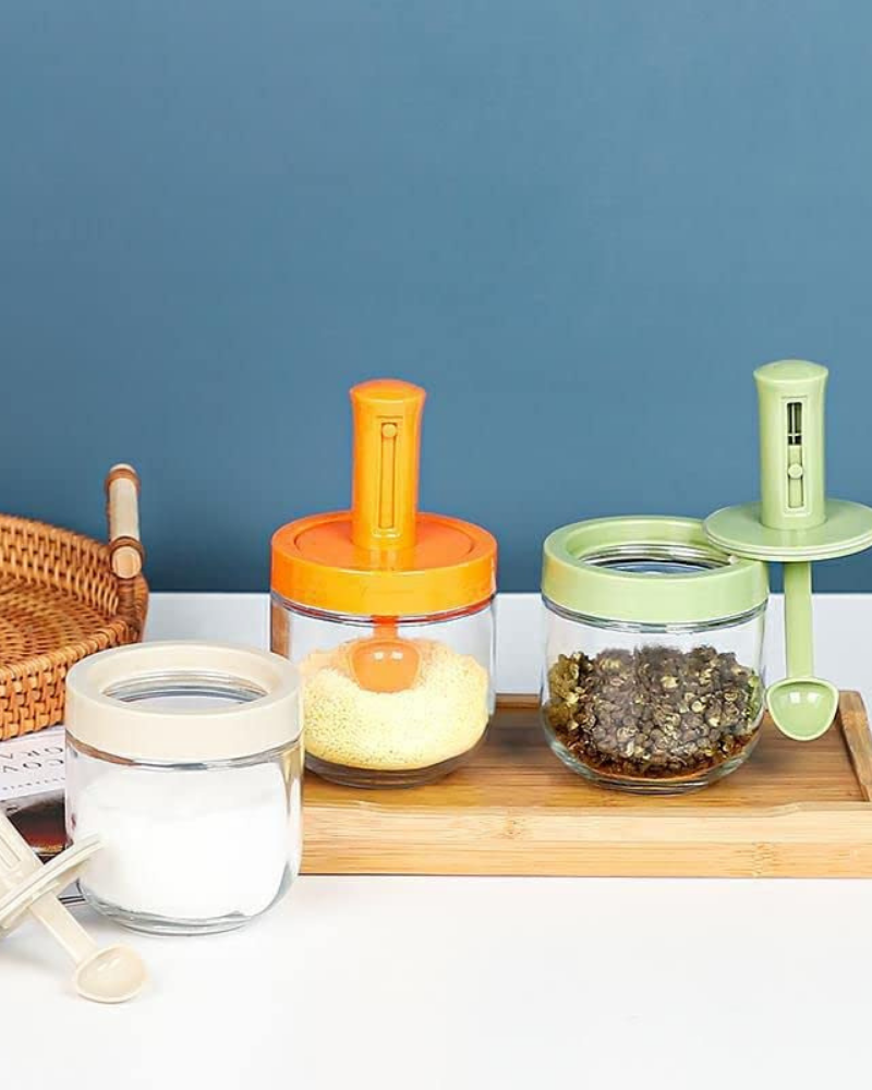 Reinhaus Airtight Lid Seasoning Bottle with Spoon 300ml