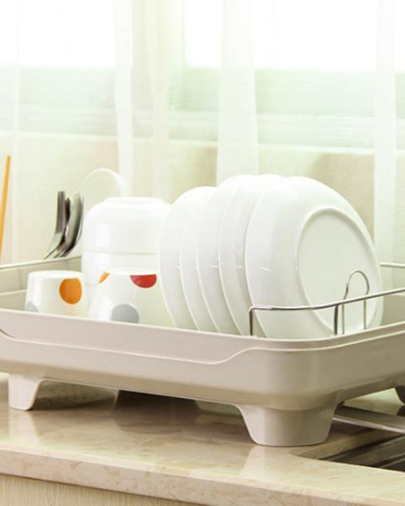 Curve 1 Beige Dish Rack