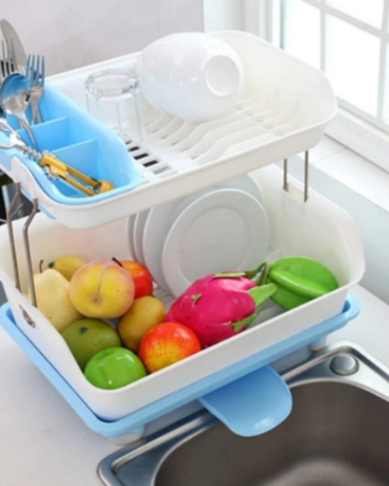 2-Tier Dish Drainer Rack