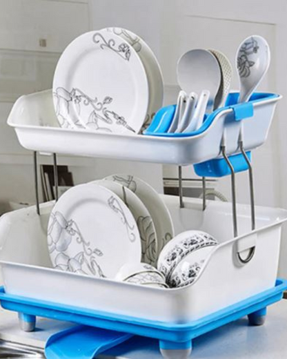 2-Tier Dish Drainer Rack