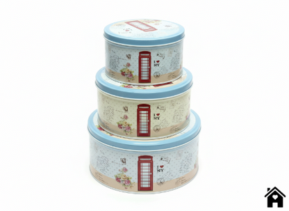 London Charm  Decorative Tin Boxes with a Touch of Whimsy