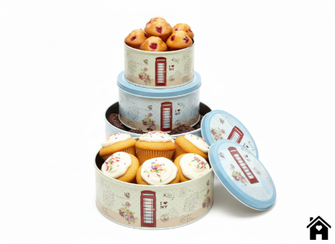 London Charm  Decorative Tin Boxes with a Touch of Whimsy