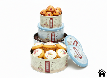 London Charm  Decorative Tin Boxes with a Touch of Whimsy