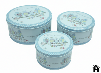 Owl Friends Nesting Tins