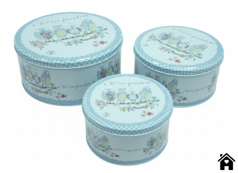Owl Friends Nesting Tins