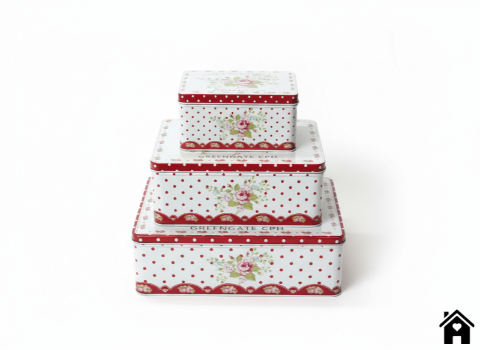 Charming Polka Dot Storage Boxes