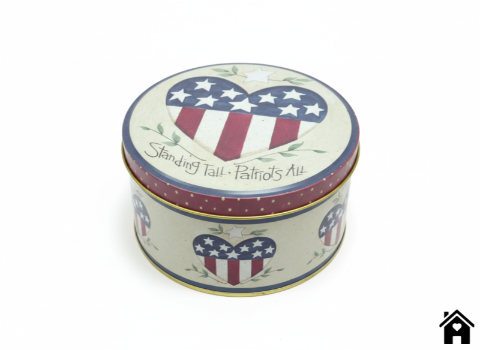 Patriotic Heart Tin: Standing Tall, Patriots All