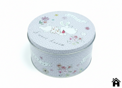 Charming Garden-Themed Dog Tin