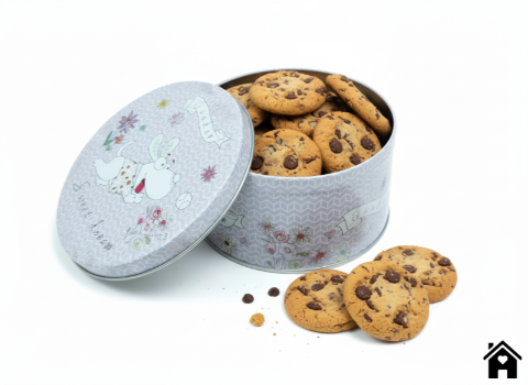 Charming Garden-Themed Dog Tin