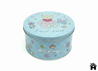 Sweet Dreams Teddy Bear Tin Container