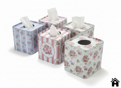 Elegant Floral Tissue Box Cover
