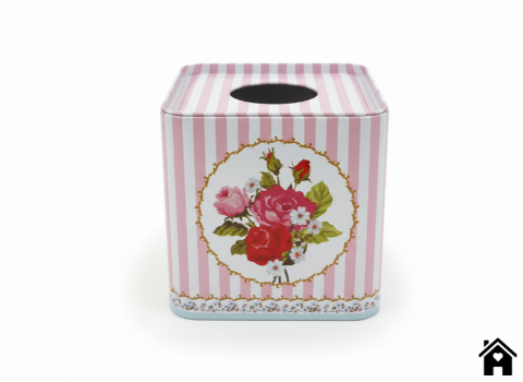Elegant Floral Tissue Box Cover