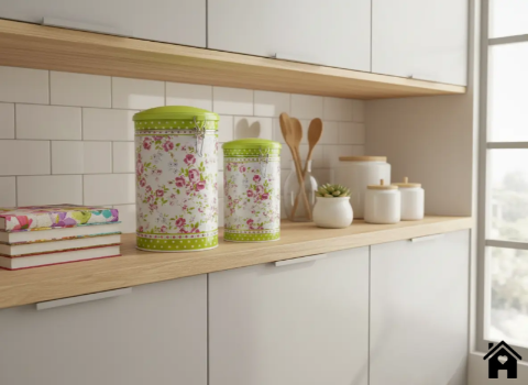 Charming Floral Metal Storage Containers