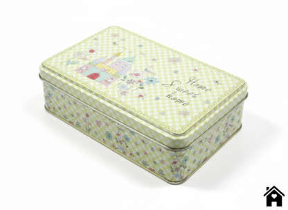 Charming Home Sweet Home Tin Box