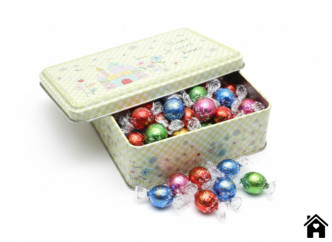 Charming Home Sweet Home Tin Box