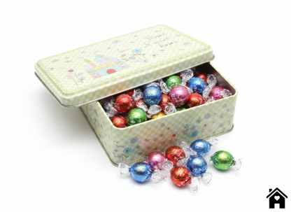 Charming Home Sweet Home Tin Box